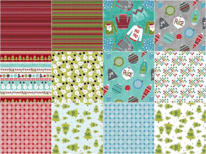 A Cozy Winter Favorites 13 pc Fat Quarter Bundle