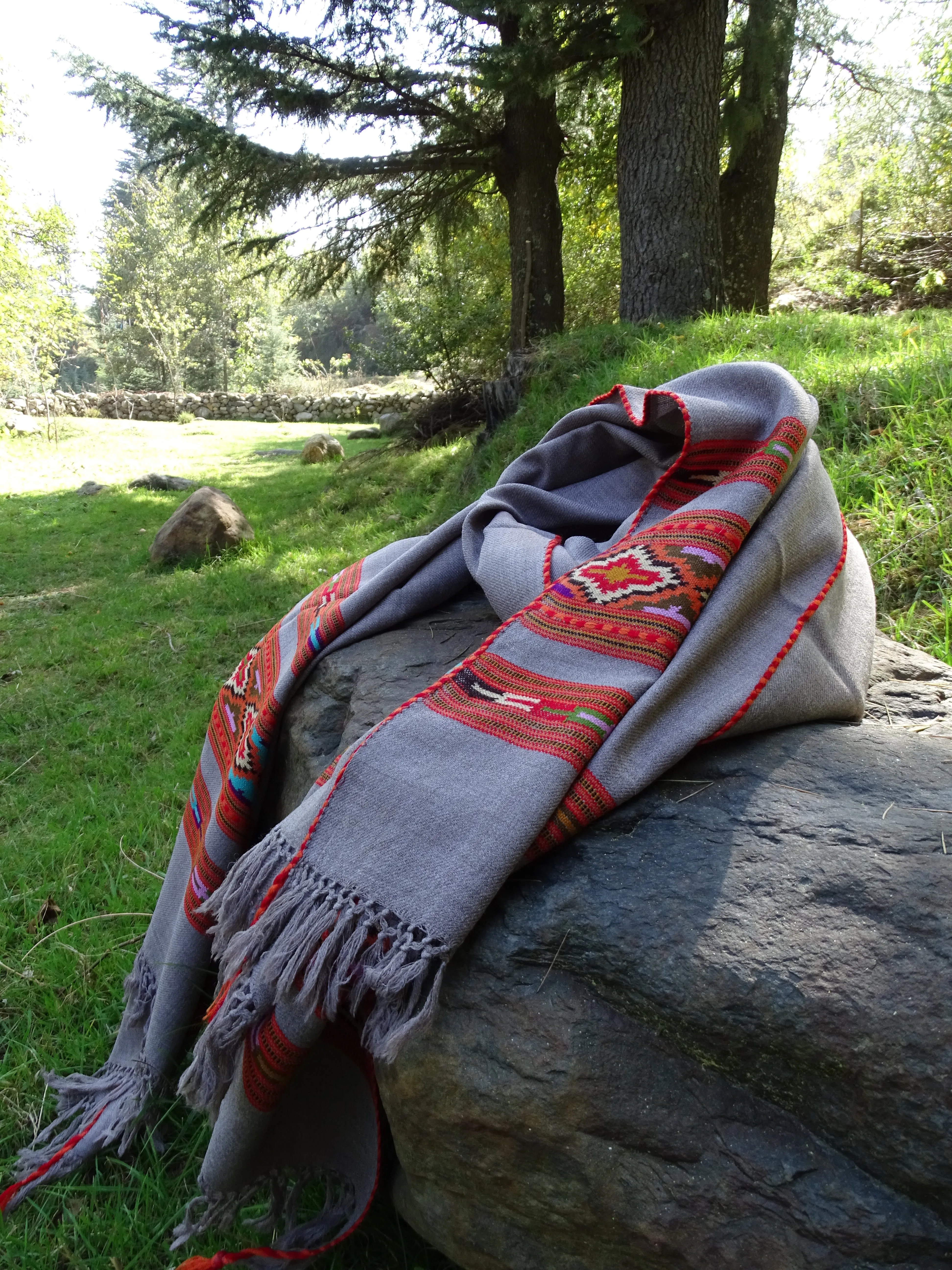 Beautiful tribal wool scarf