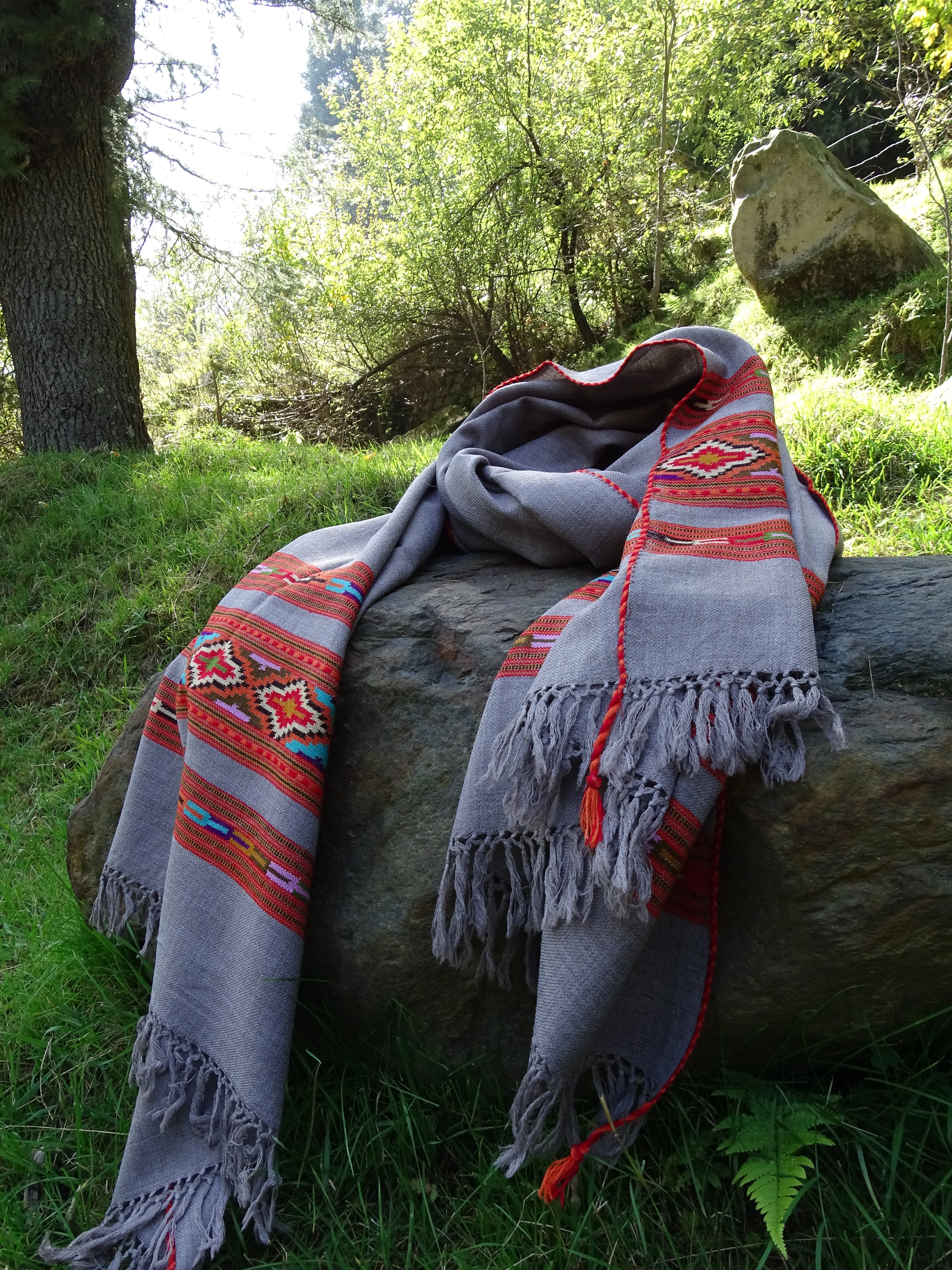 Beautiful tribal wool scarf