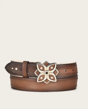 Brown minimalist belt