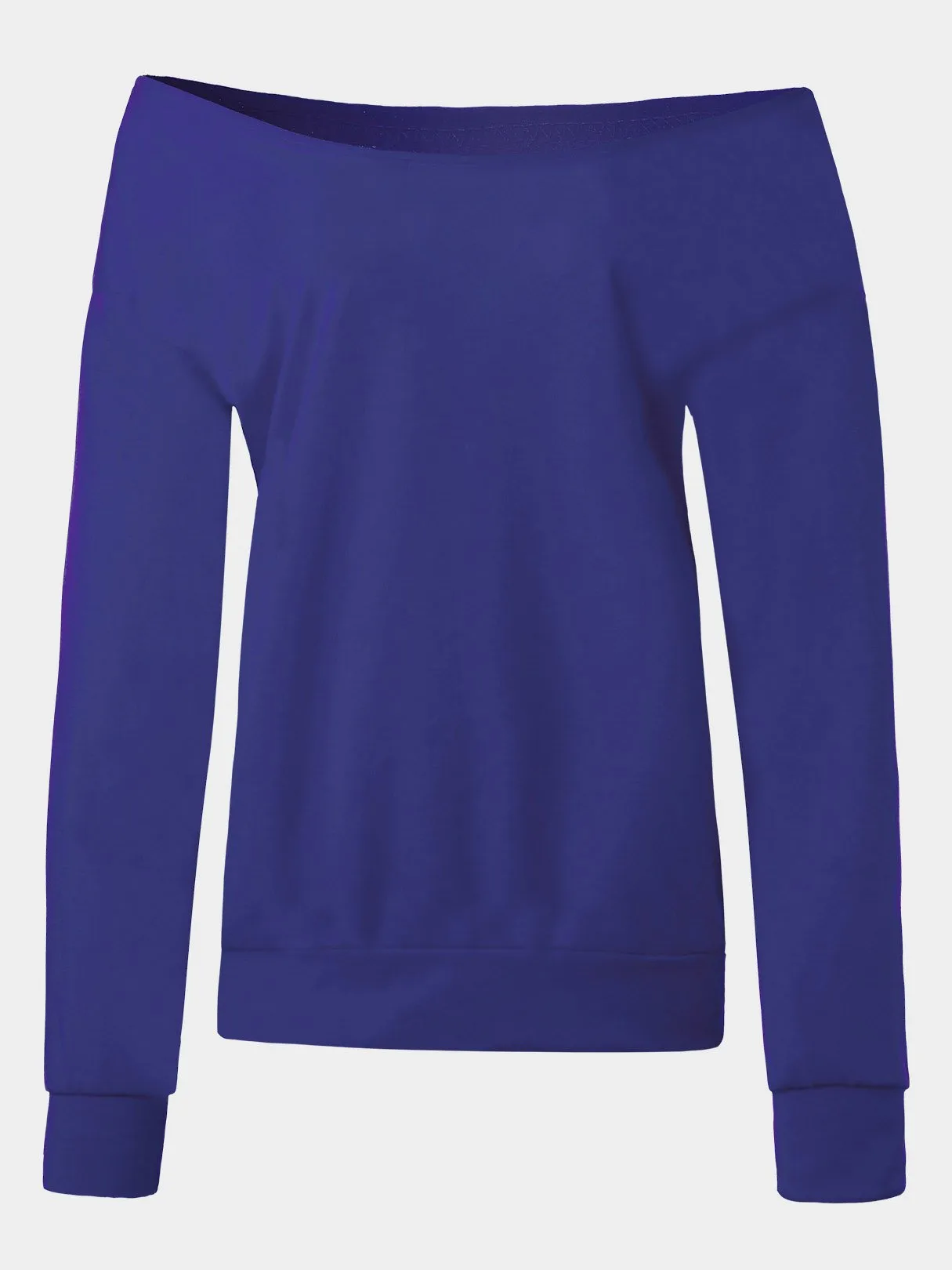 Custom One Shoulder Plain Long Sleeve T-Shirts