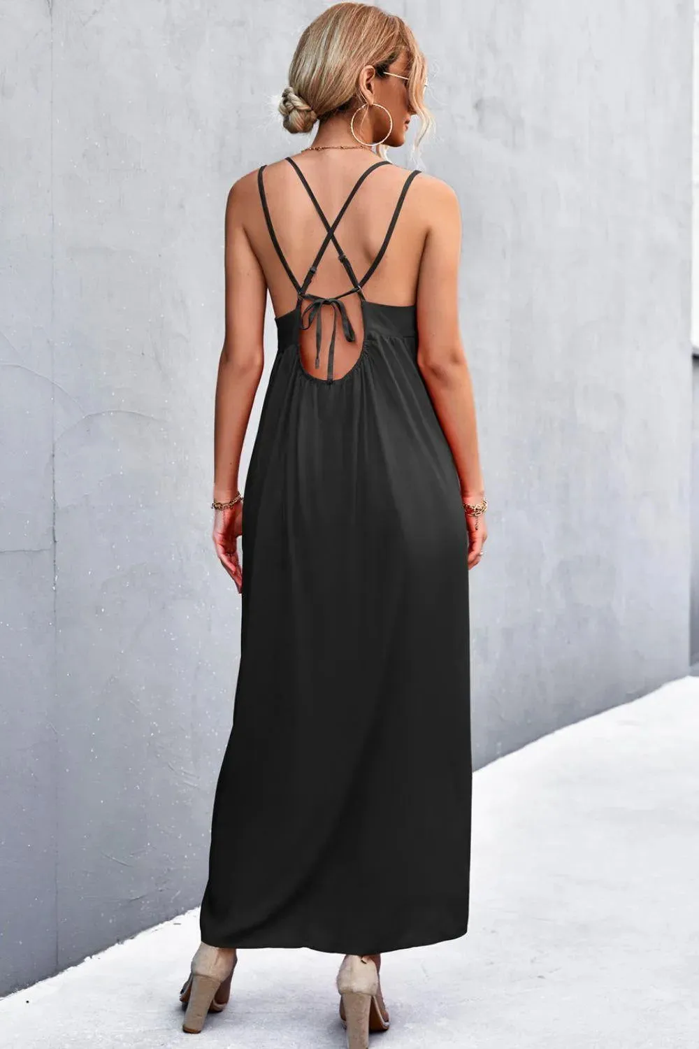 Double Strap Tie Back Dress - Look Chic & Stylish in This Summer Dress