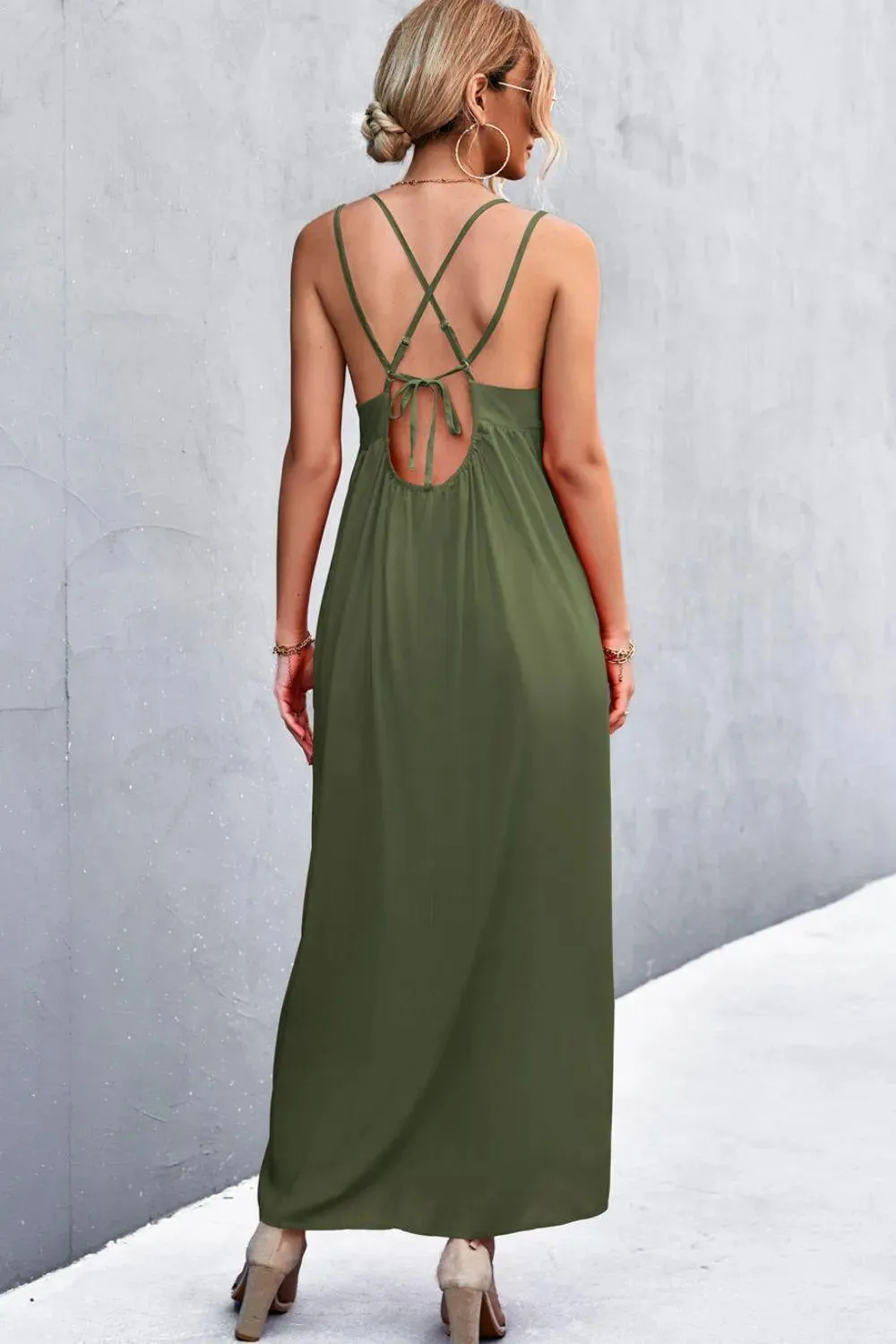 Double Strap Tie Back Dress - Look Chic & Stylish in This Summer Dress