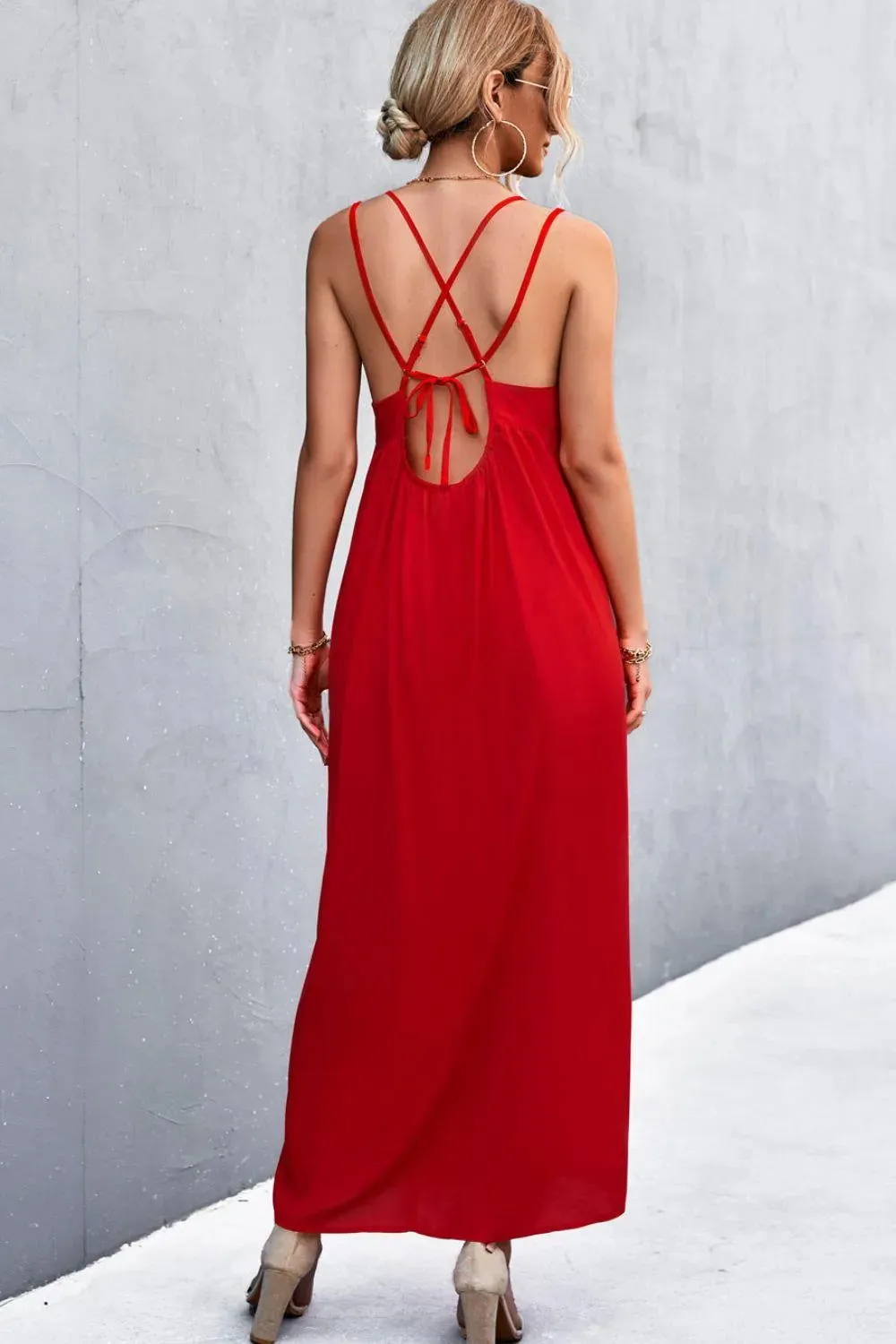 Double Strap Tie Back Dress - Look Chic & Stylish in This Summer Dress