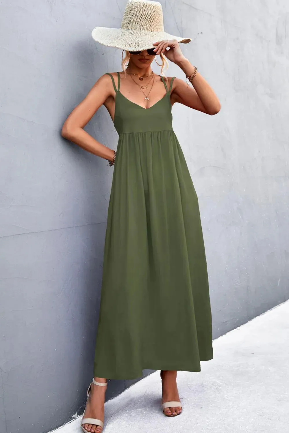 Double Strap Tie Back Dress - Look Chic & Stylish in This Summer Dress