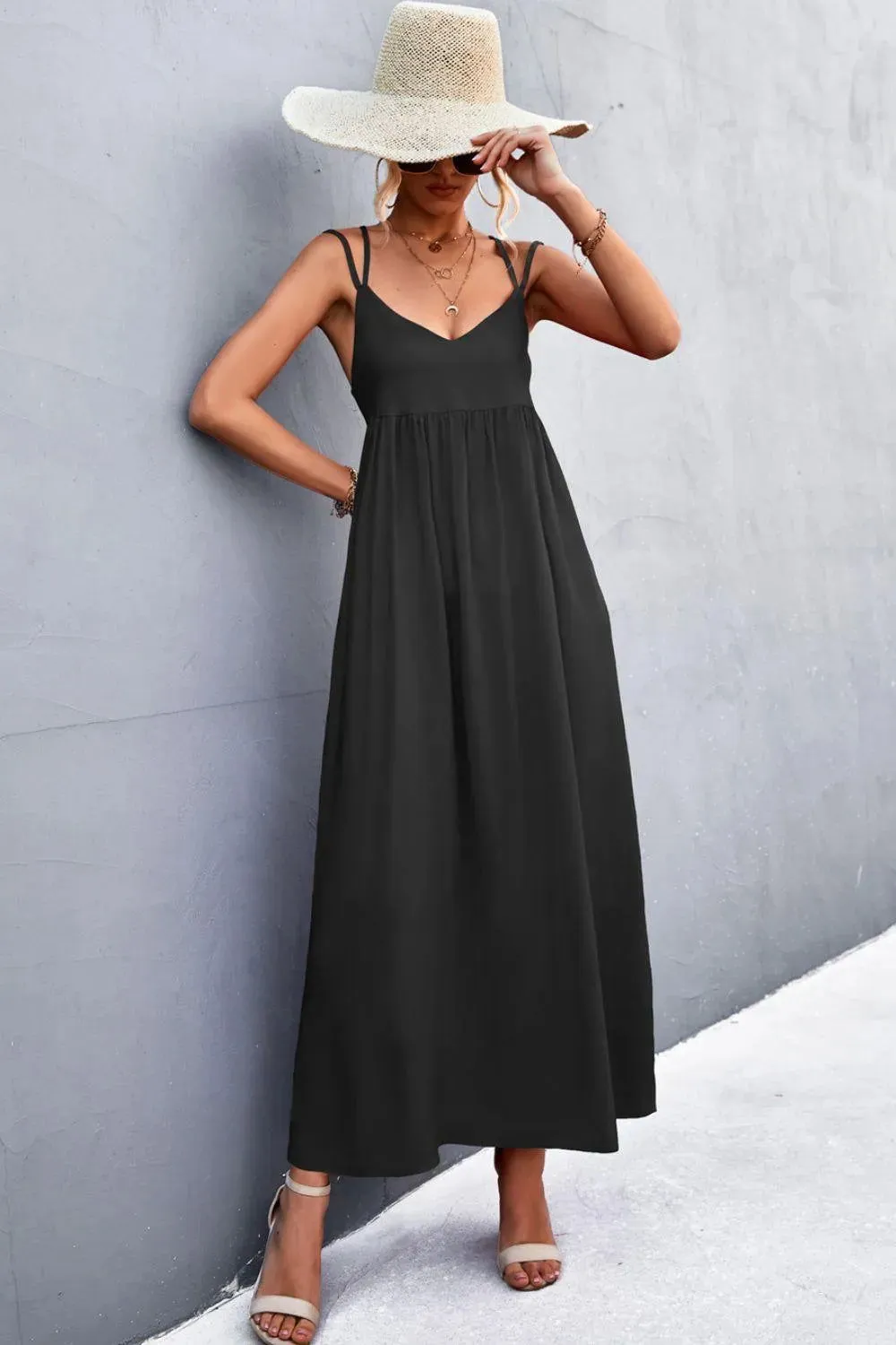 Double Strap Tie Back Dress - Look Chic & Stylish in This Summer Dress