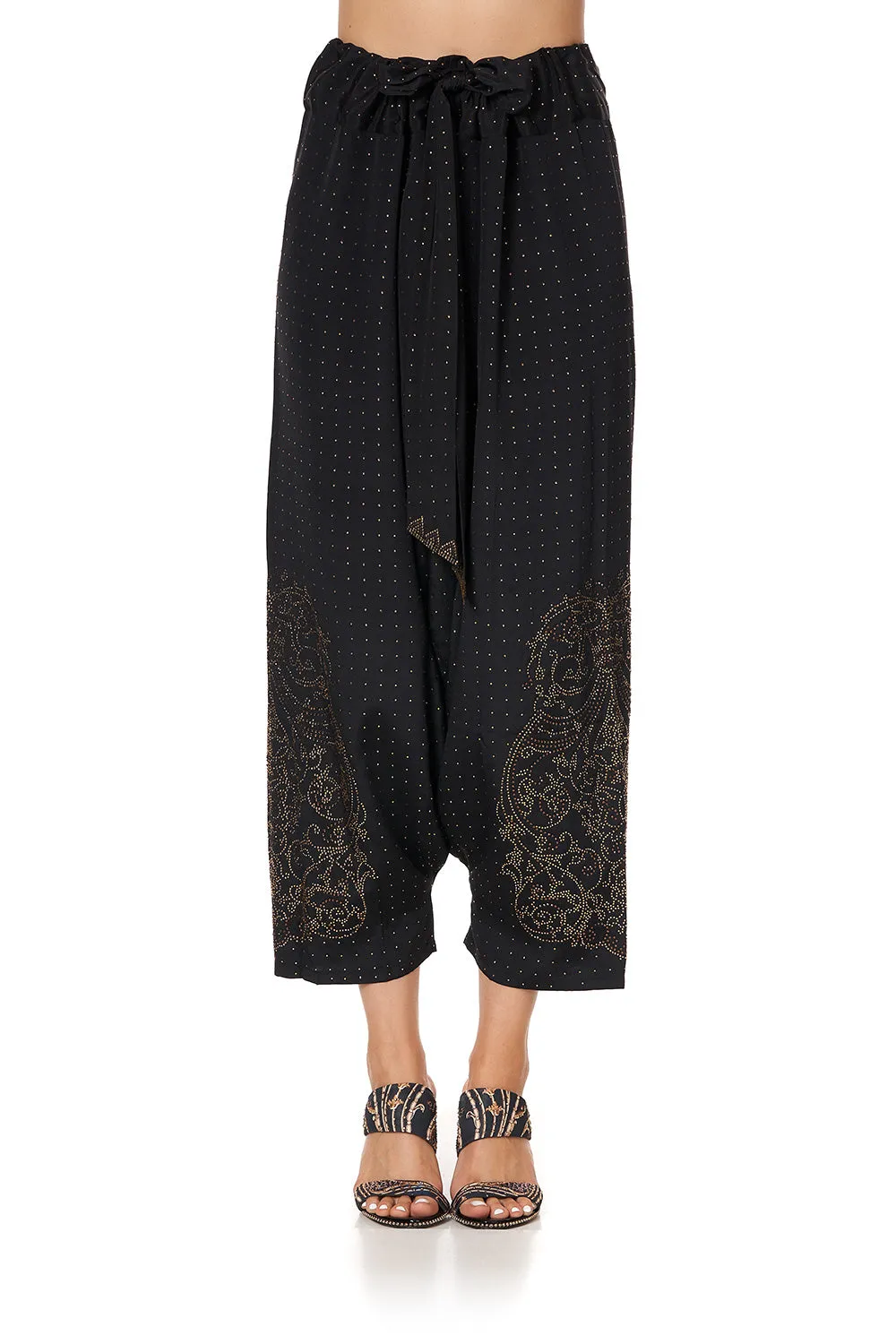 HAREM PANTS LUXE BLACK