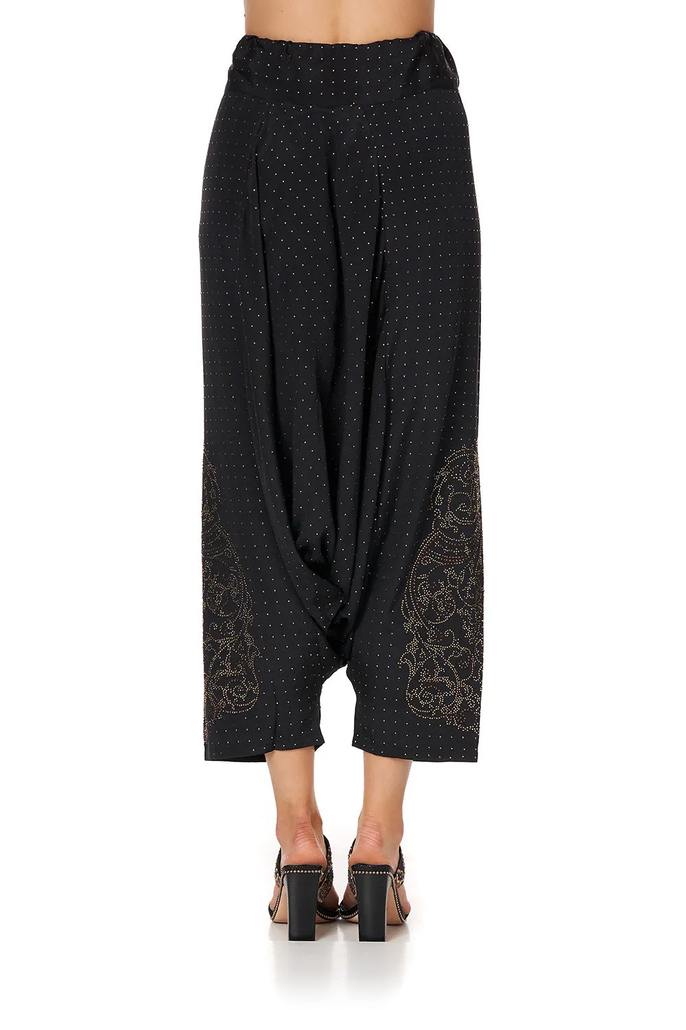 HAREM PANTS LUXE BLACK