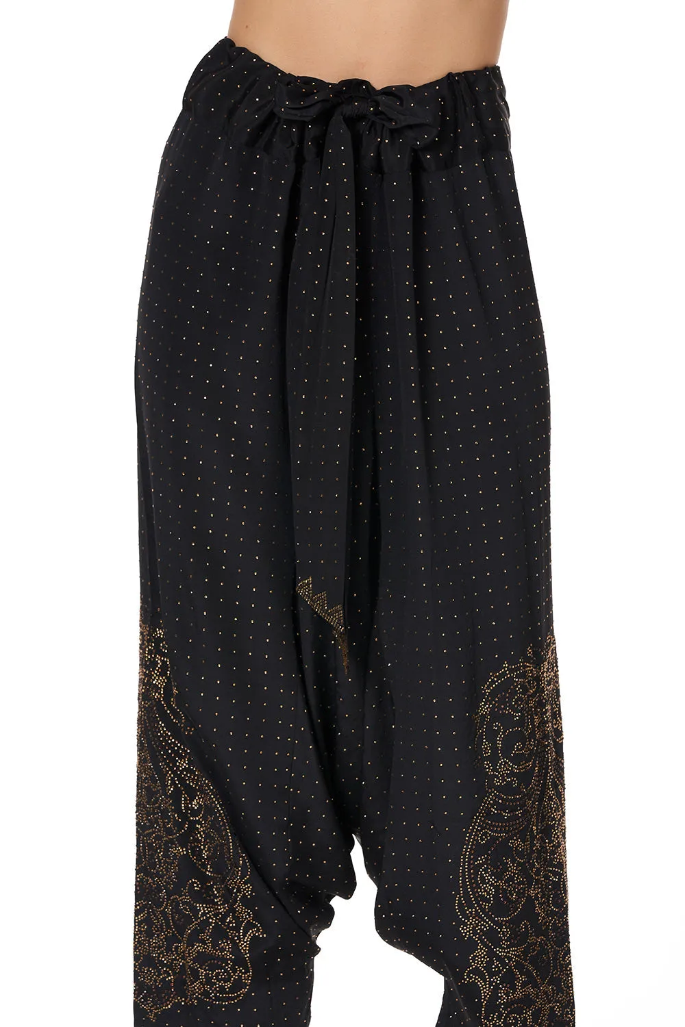 HAREM PANTS LUXE BLACK