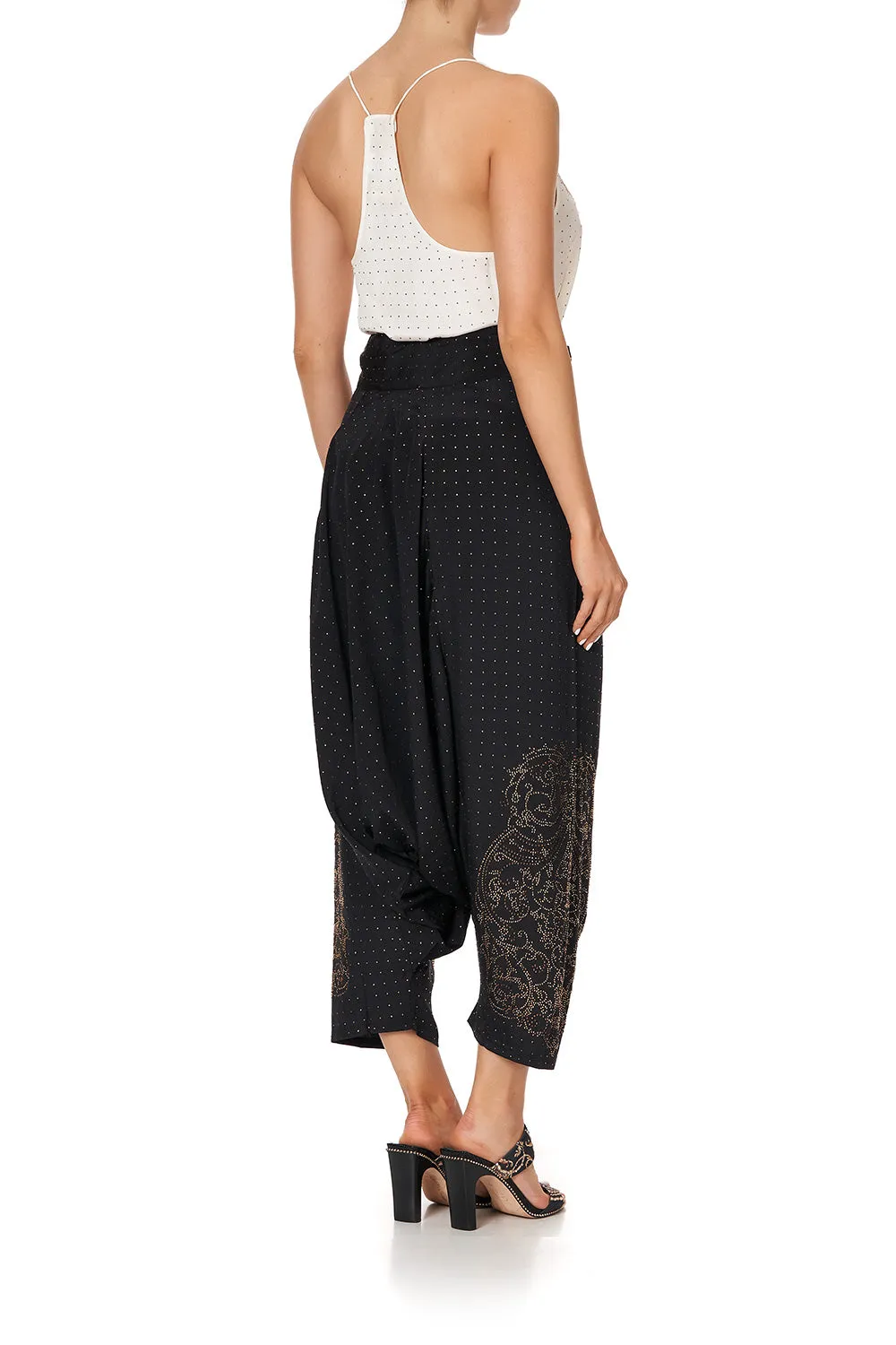 HAREM PANTS LUXE BLACK