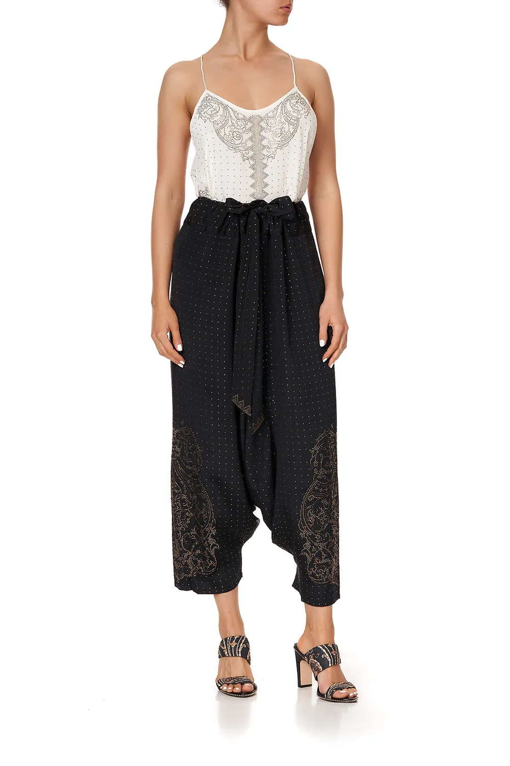 HAREM PANTS LUXE BLACK