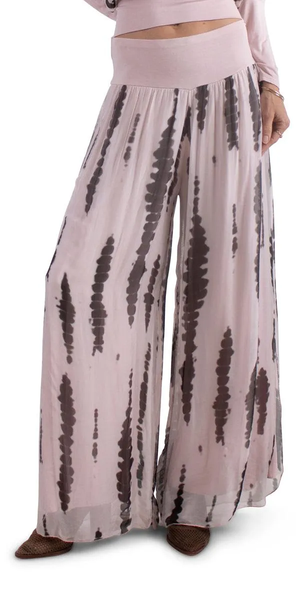 Jasmin Stripe Tie-Dye slit Pant