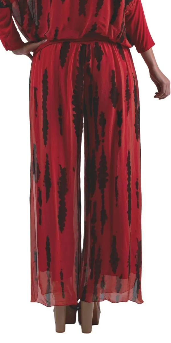 Jasmin Stripe Tie-Dye slit Pant