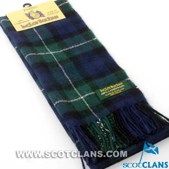 Lambswool Scarf in Forbes Modern Tartan