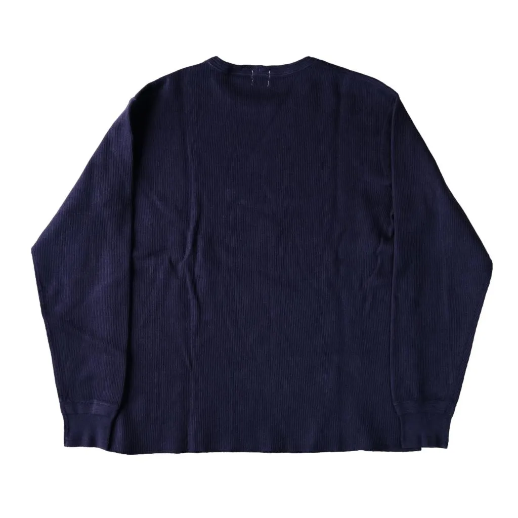 Loop & Weft Classic Royal Rib Knit Crewneck Thermal (Navy)