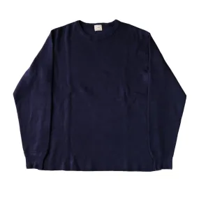 Loop & Weft Classic Royal Rib Knit Crewneck Thermal (Navy)