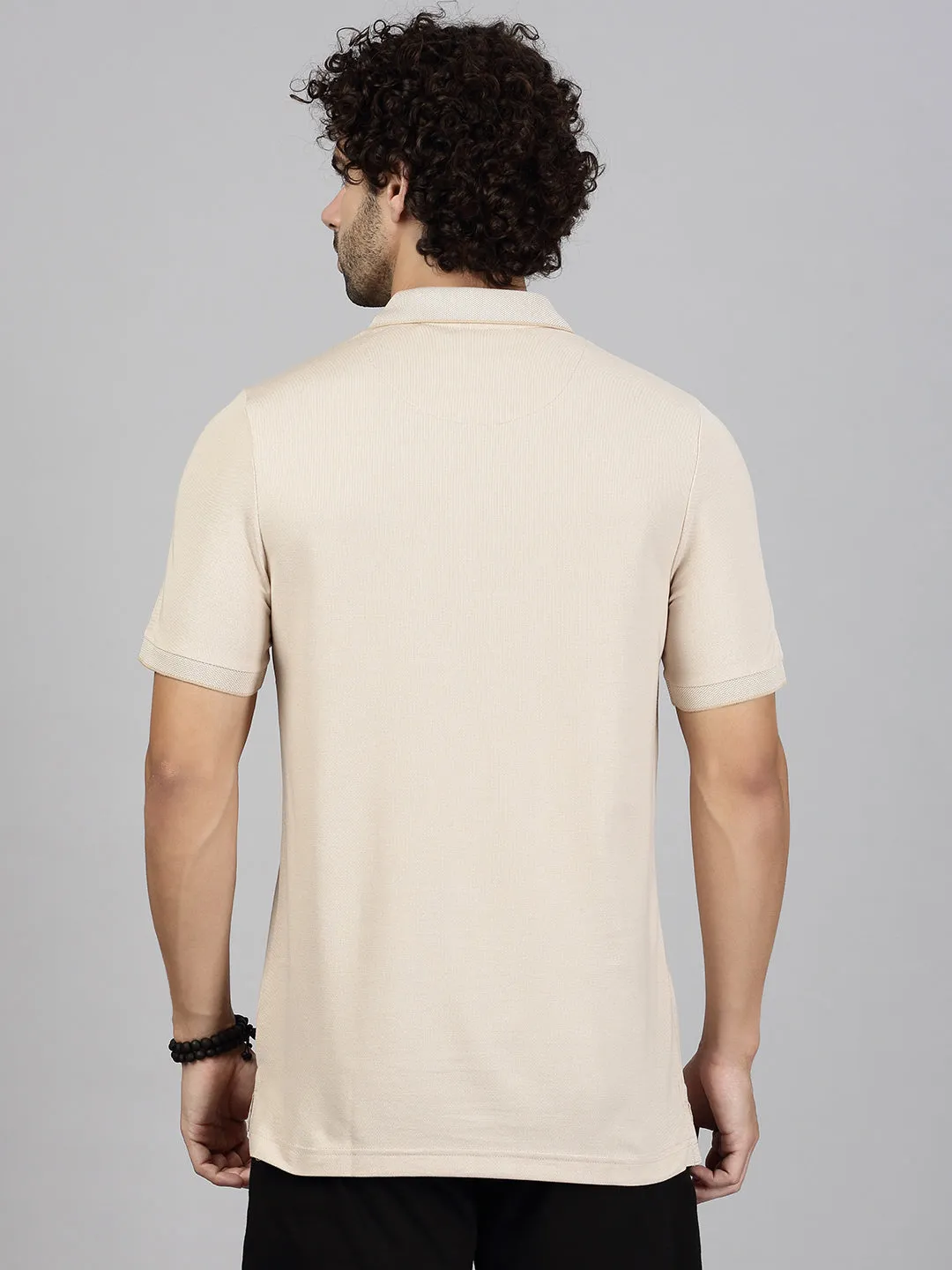 Mens Expert Polo Tshirt with Pocket Beige EP31