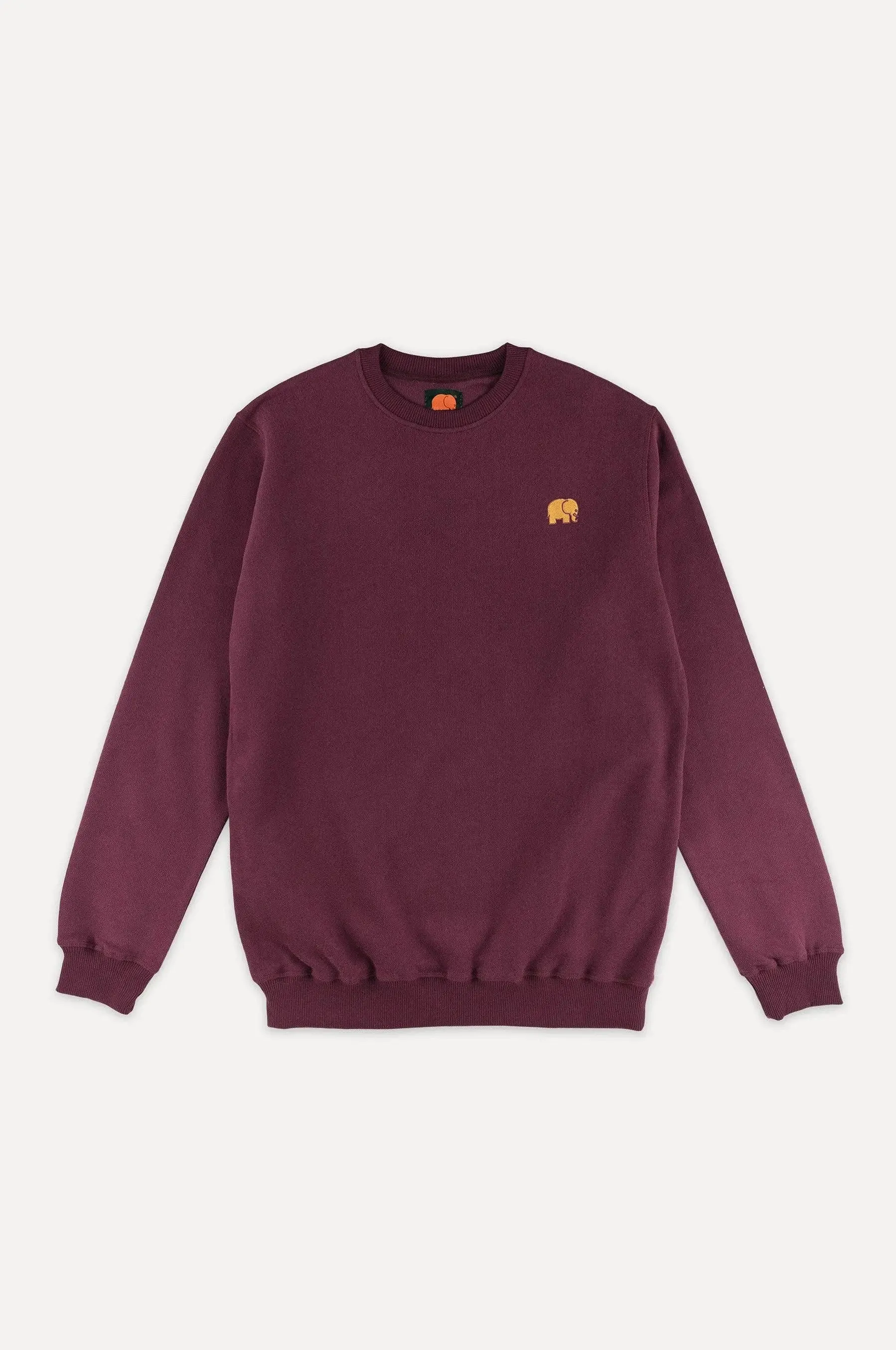 Organic Essential Transplant Sweater Burgundy - 100% Organic Cotton