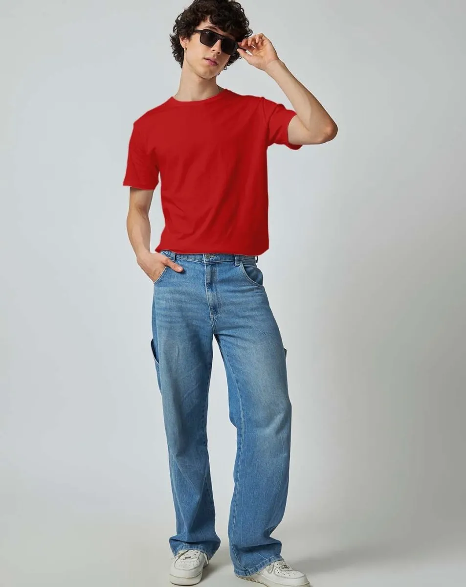 Red Plain T-shirt