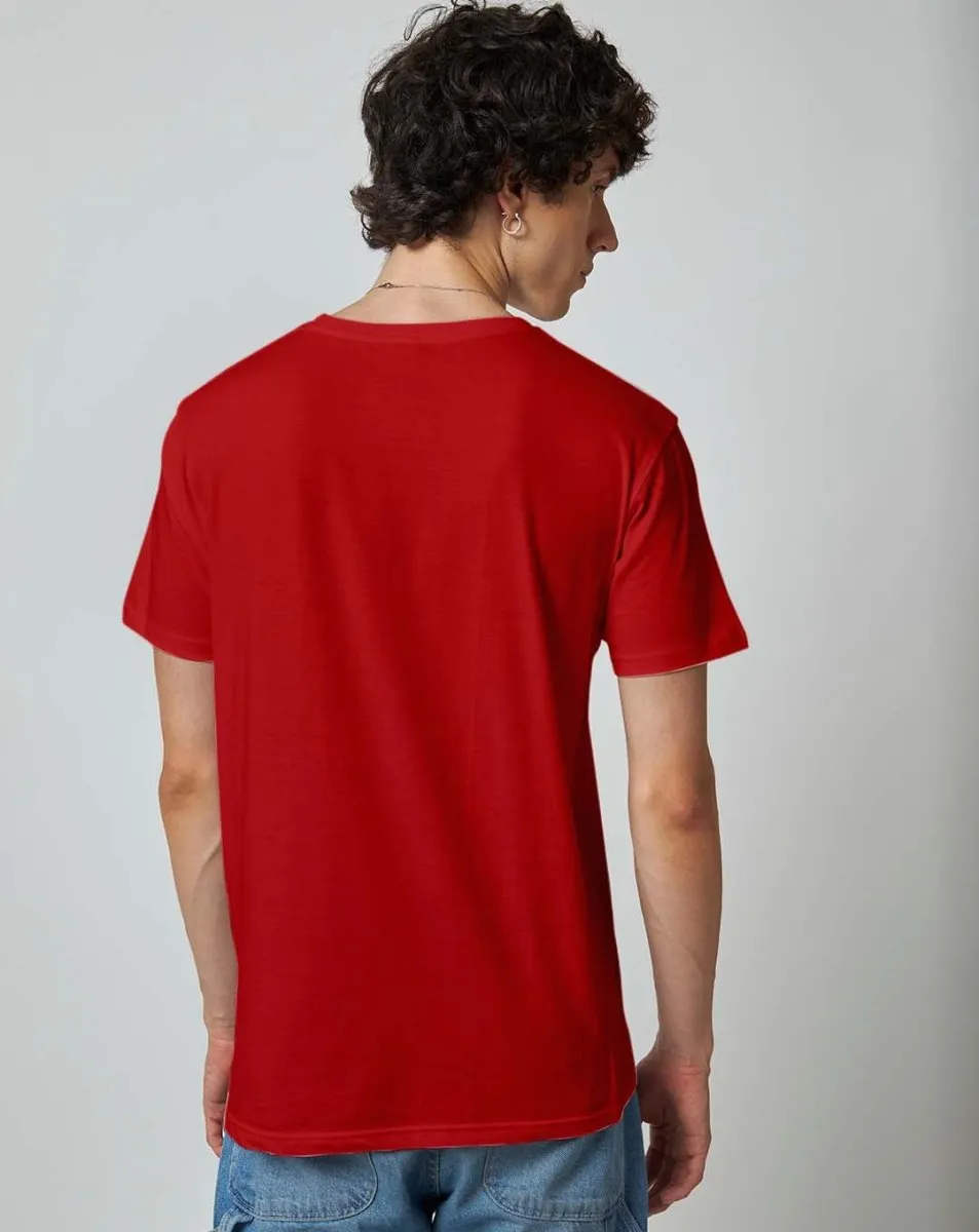 Red Plain T-shirt