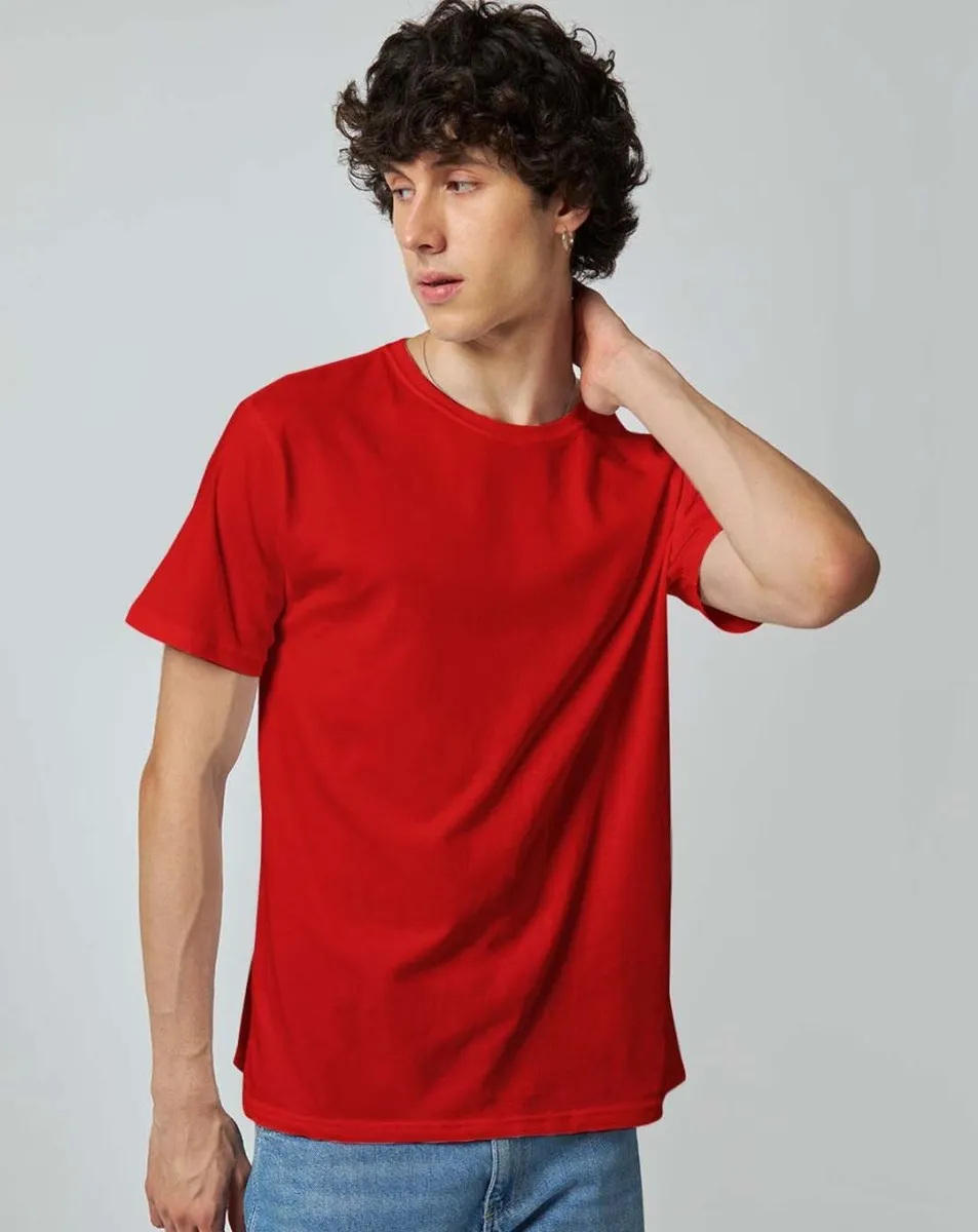 Red Plain T-shirt