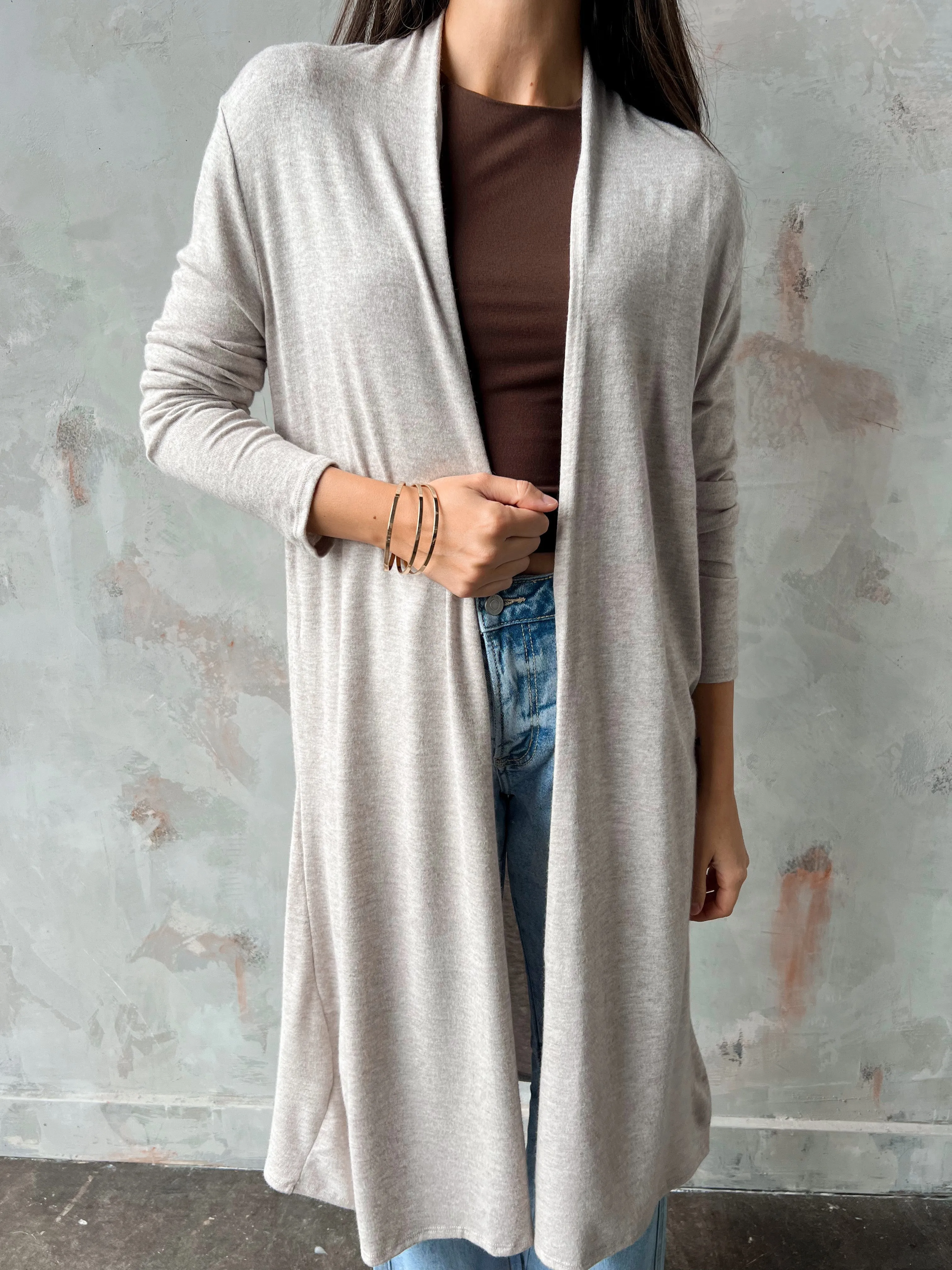 Simple Times Cardigan - OATMEAL