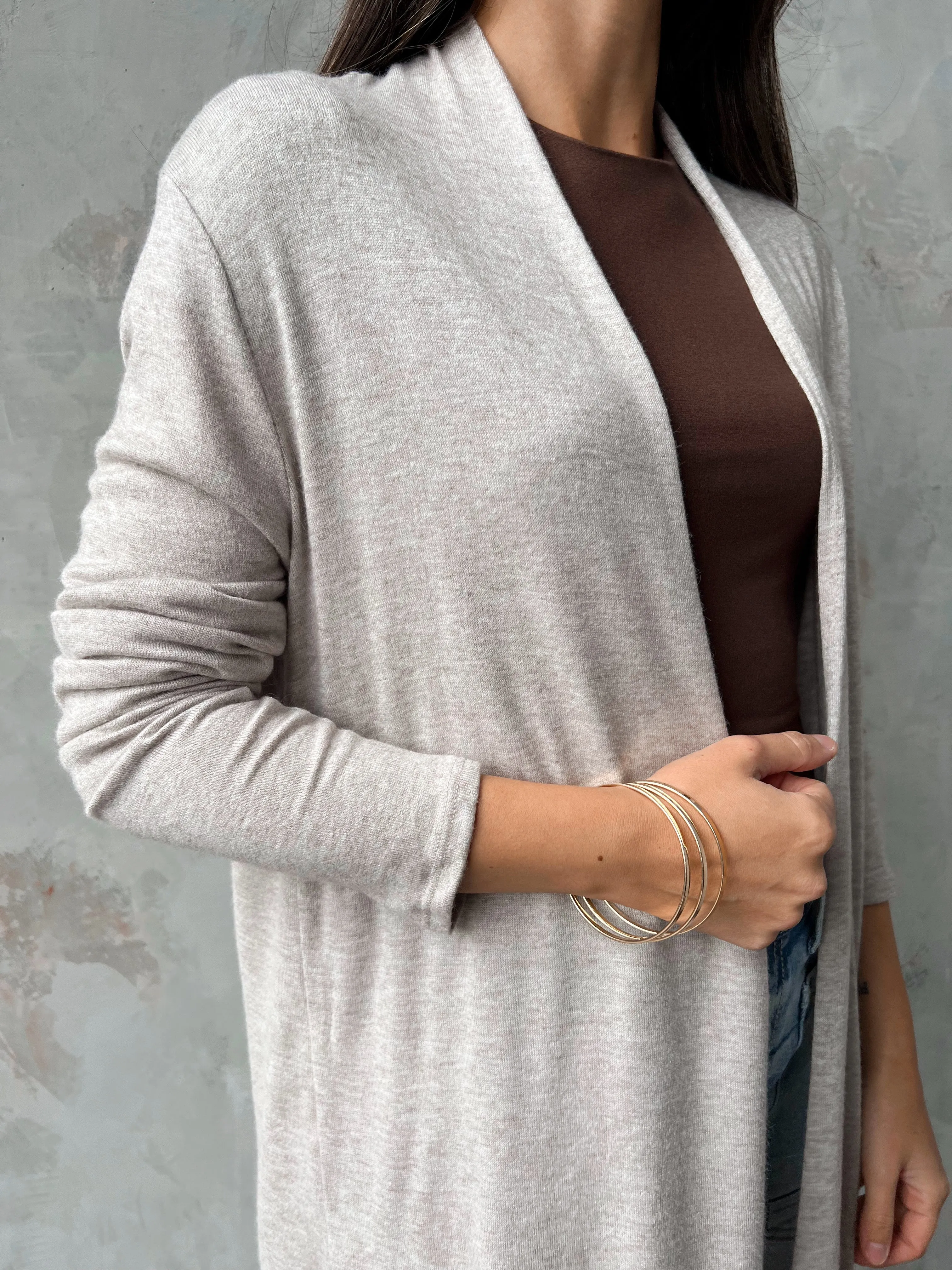 Simple Times Cardigan - OATMEAL