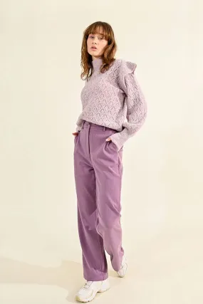 Straight Pants - Mauve