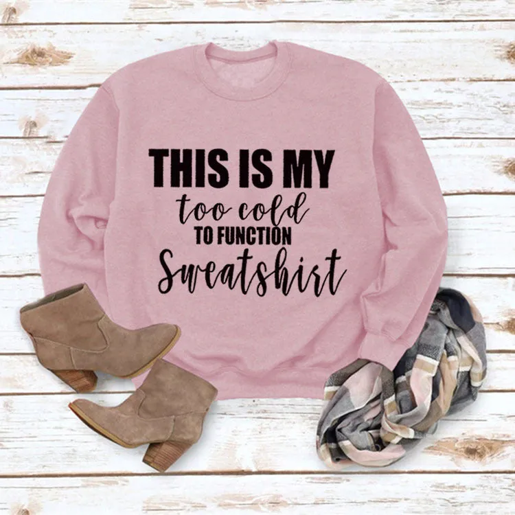 THIS IS MY SIMPLE TOP LS PRINTED LOOSE SWEATER