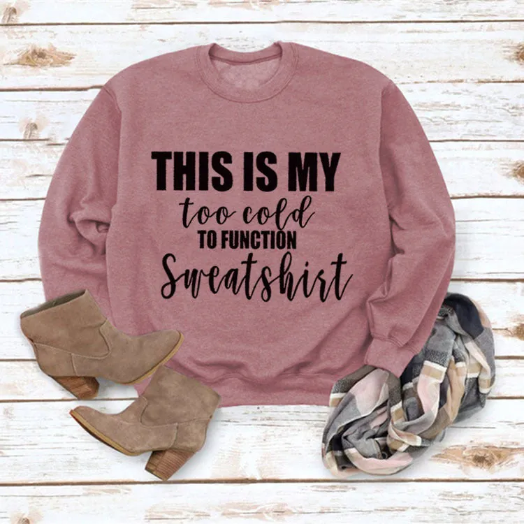 THIS IS MY SIMPLE TOP LS PRINTED LOOSE SWEATER