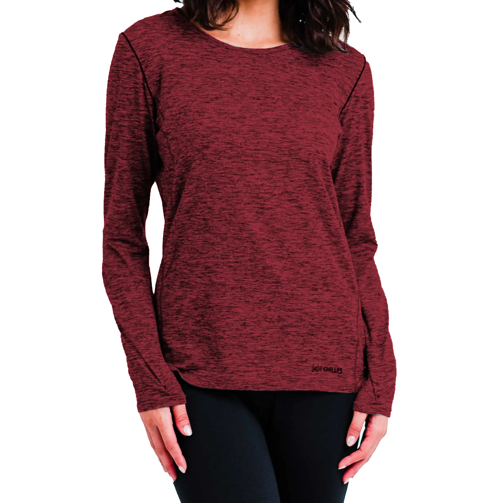 Women's Clima-Tek Crewneck - Burgundy Heather